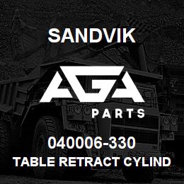 040006-330 Sandvik TABLE RETRACT CYLINDER RB | AGA Parts