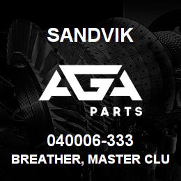040006-333 Sandvik BREATHER, MASTER CLUTCH | AGA Parts