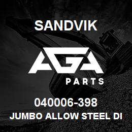 040006-398 Sandvik JUMBO ALLOW STEEL DIE SPRING | AGA Parts