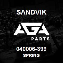 040006-399 Sandvik SPRING | AGA Parts