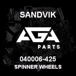 040006-425 Sandvik SPINNER WHEELS | AGA Parts