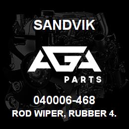 040006-468 Sandvik ROD WIPER, RUBBER 4.0" | AGA Parts