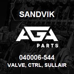 040006-544 Sandvik VALVE, CTRL, SULLAIR COMP 310/200 | AGA Parts