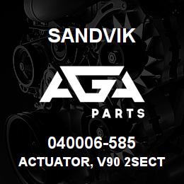 040006-585 Sandvik ACTUATOR, V90 2SECT MRLN 6 WINCH | AGA Parts