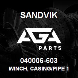 040006-603 Sandvik WINCH, CASING/PIPE 1000 | AGA Parts