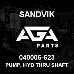 040006-623 Sandvik PUMP, HYD THRU SHAFT C.H. SAE B 13T | AGA Parts