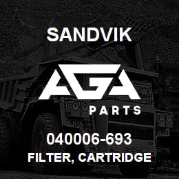 040006-693 Sandvik FILTER, CARTRIDGE | AGA Parts