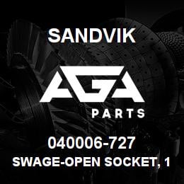 040006-727 Sandvik SWAGE-OPEN SOCKET, 1/2 IN. ROPE | AGA Parts