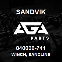 040006-741 Sandvik WINCH, SANDLINE | AGA Parts