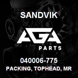 040006-775 Sandvik PACKING, TOPHEAD, MRLN6 | AGA Parts
