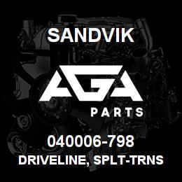 040006-798 Sandvik DRIVELINE, SPLT-TRNSFR IH5600 | AGA Parts