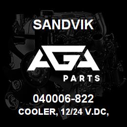 040006-822 Sandvik COOLER, 12/24 V.DC, GEARCASE | AGA Parts