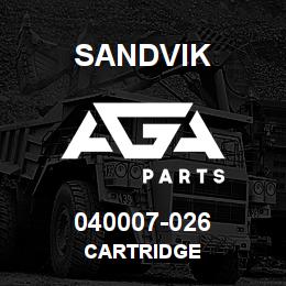 040007-026 Sandvik CARTRIDGE | AGA Parts