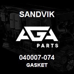 040007-074 Sandvik GASKET | AGA Parts