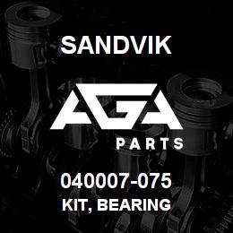 040007-075 Sandvik KIT, BEARING | AGA Parts