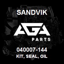 040007-144 Sandvik KIT, SEAL, OIL | AGA Parts