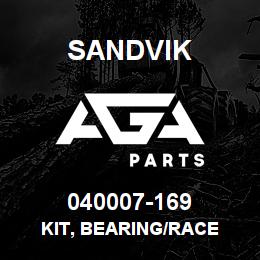 040007-169 Sandvik KIT, BEARING/RACE | AGA Parts