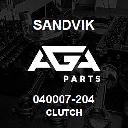 040007-204 Sandvik CLUTCH | AGA Parts