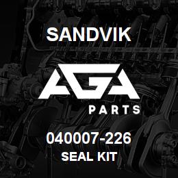 040007-226 Sandvik SEAL KIT | AGA Parts
