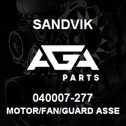 040007-277 Sandvik MOTOR/FAN/GUARD ASSEMBLY | AGA Parts