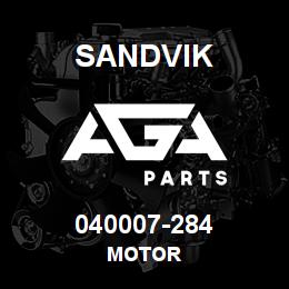 040007-284 Sandvik MOTOR | AGA Parts
