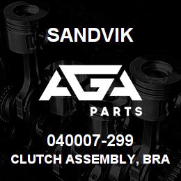 040007-299 Sandvik CLUTCH ASSEMBLY, BRAKE | AGA Parts