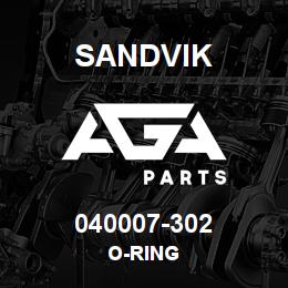 040007-302 Sandvik O-RING | AGA Parts