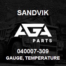 040007-309 Sandvik GAUGE, TEMPERATURE | AGA Parts
