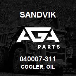 040007-311 Sandvik COOLER, OIL | AGA Parts