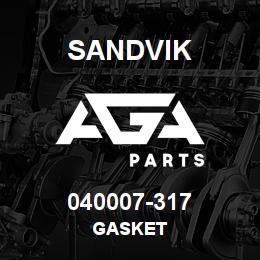 040007-317 Sandvik GASKET | AGA Parts