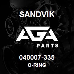 040007-335 Sandvik O-RING | AGA Parts