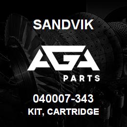 040007-343 Sandvik KIT, CARTRIDGE | AGA Parts