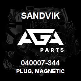 040007-344 Sandvik PLUG, MAGNETIC | AGA Parts