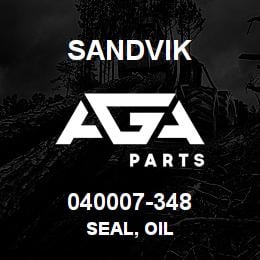 040007-348 Sandvik SEAL, OIL | AGA Parts