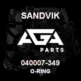 040007-349 Sandvik O-RING | AGA Parts