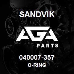 040007-357 Sandvik O-RING | AGA Parts