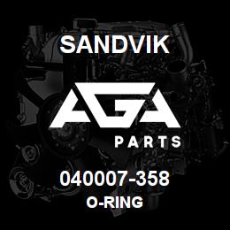 040007-358 Sandvik O-RING | AGA Parts