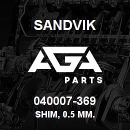 040007-369 Sandvik SHIM, 0.5 MM. | AGA Parts