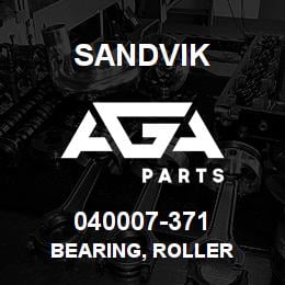 040007-371 Sandvik BEARING, ROLLER | AGA Parts