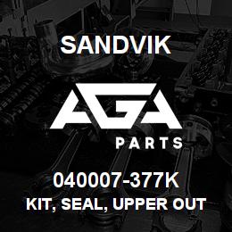 040007-377K Sandvik KIT, SEAL, UPPER OUTPUT SHAFT RB | AGA Parts