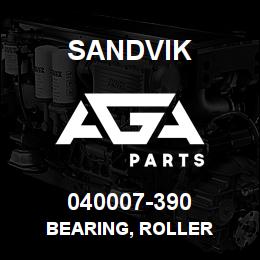 040007-390 Sandvik BEARING, ROLLER | AGA Parts