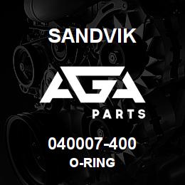 040007-400 Sandvik O-RING | AGA Parts