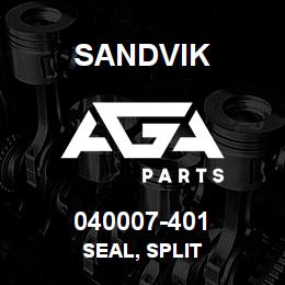 040007-401 Sandvik SEAL, SPLIT | AGA Parts