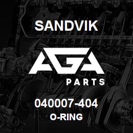 040007-404 Sandvik O-RING | AGA Parts