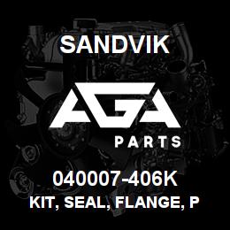 040007-406K Sandvik KIT, SEAL, FLANGE, PUMP RB | AGA Parts