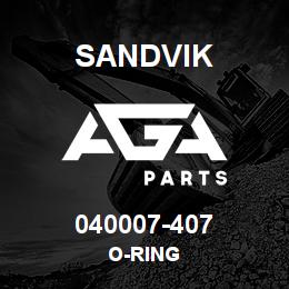 040007-407 Sandvik O-RING | AGA Parts