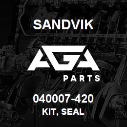 040007-420 Sandvik KIT, SEAL | AGA Parts