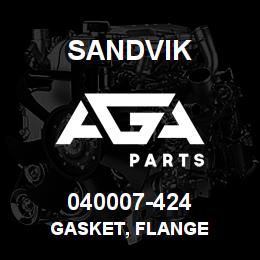 040007-424 Sandvik GASKET, FLANGE | AGA Parts
