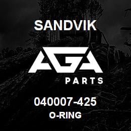 040007-425 Sandvik O-RING | AGA Parts