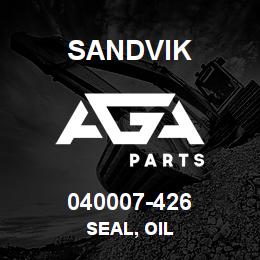 040007-426 Sandvik SEAL, OIL | AGA Parts
